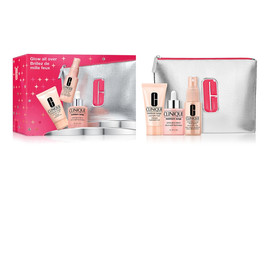 Zestaw aktywne serum zapewniające blask 30ml + maseczka intensywnie nawilżająca 30ml + mgiełka do twarzy 30ml + kosmetyczka