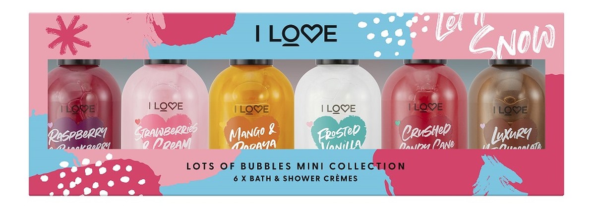 Zestaw kremów pod prysznic i do kąpieli 6x100ml