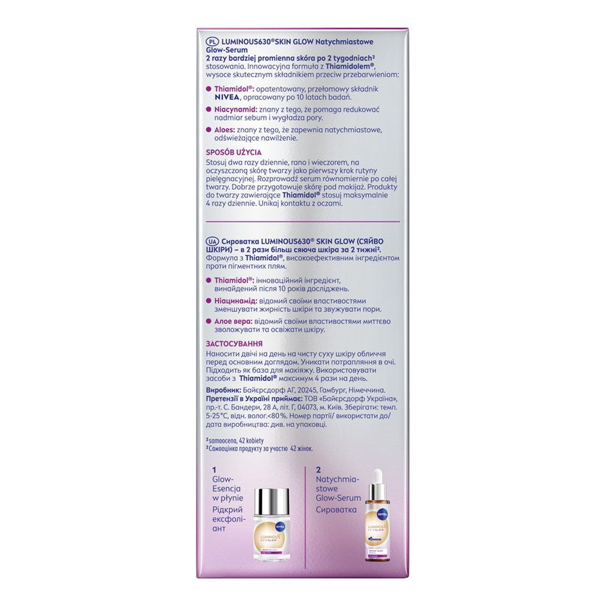 Nivea Luminous even glow serum 30ml