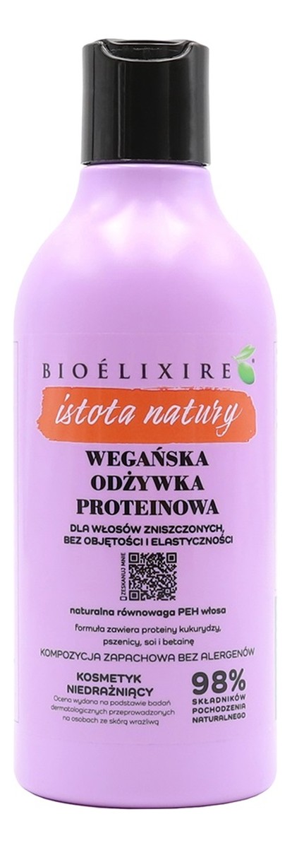 wegańska odżywka proteinowa do włosów