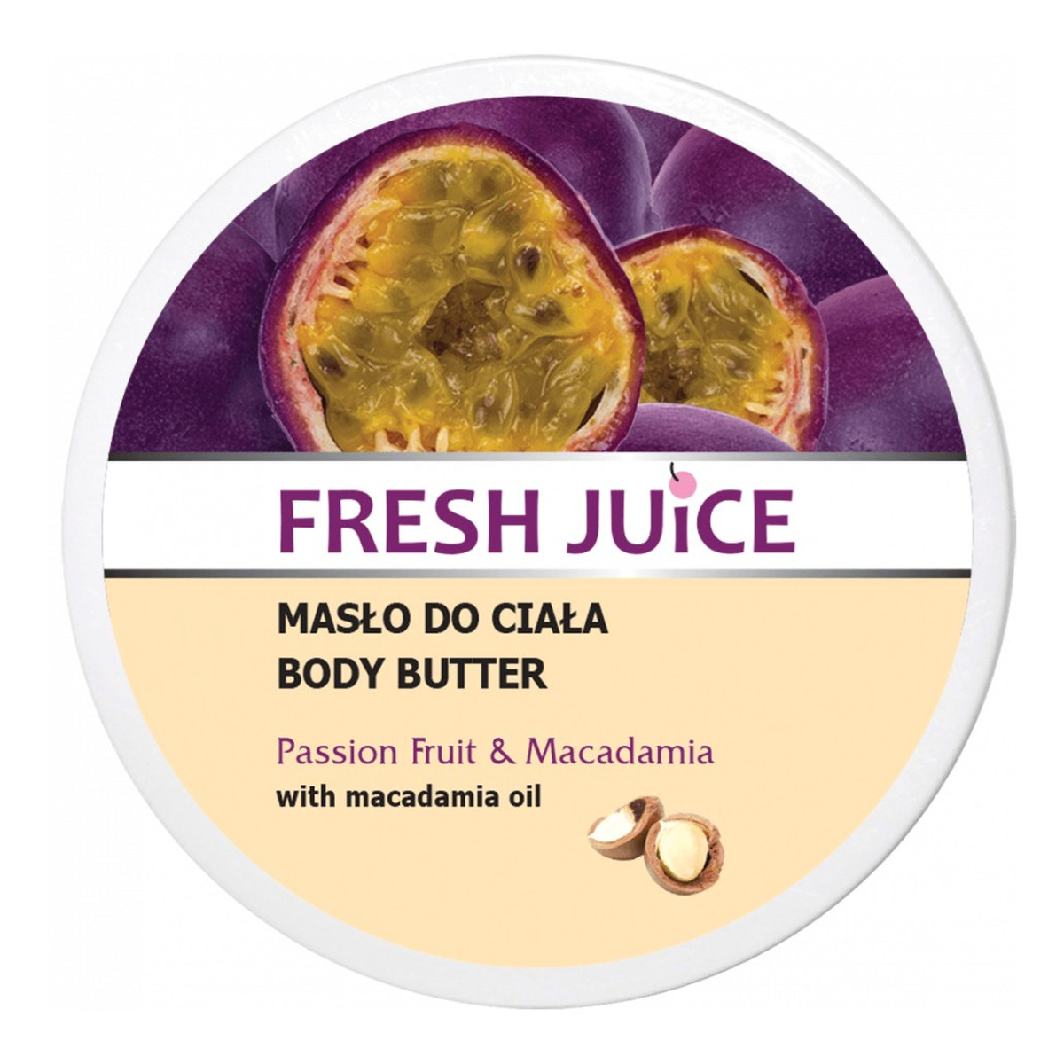 Fresh Juice Masło Do Ciała Z Olejem Makadamia O Zapachu Passion Fruit & Macadamia Marakuja & Makadamia 225ml