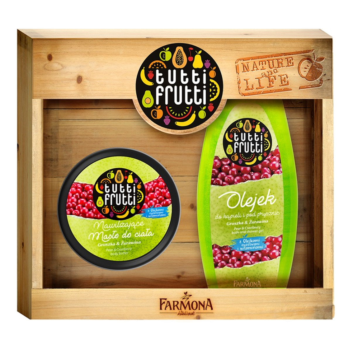 Farmona Tutti Frutti Zestaw Pielęgnacyjny Gruszka&Żurawina 200ml