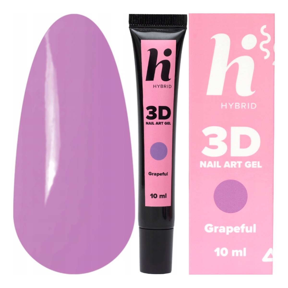 Hi Hybrid Nail Art Żel do zdobień 3d grapeful 10ml