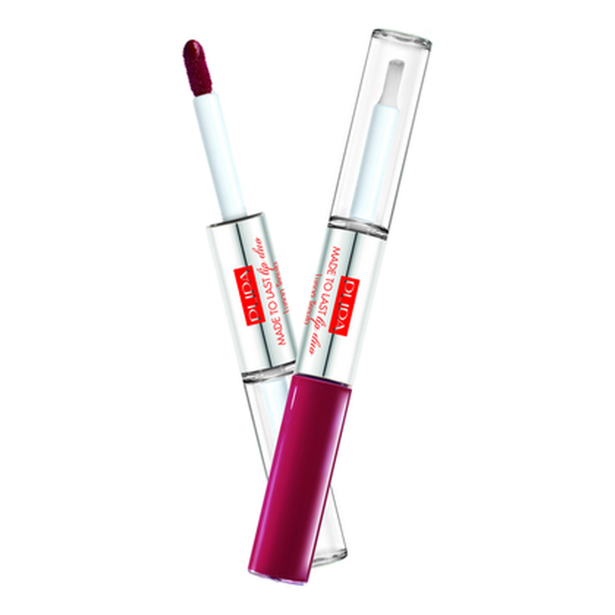 Pupa Milano MADE TO LAST Lip Duo Liquid Lip Colour Colour & Topcoat Waterproof Long Lasting Wodoodporna pomadka w płynie 2x4ml 8ml
