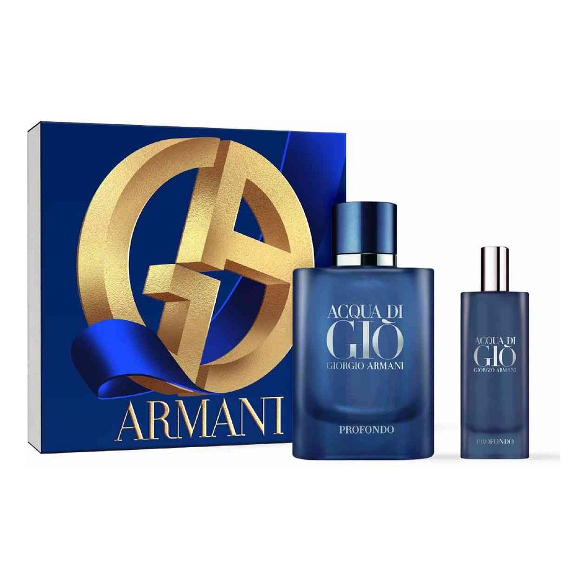 Giorgio Armani Acqua di Gio Profondo Zestaw woda perfumowana spray 75ml + woda perfumowana spray 15ml