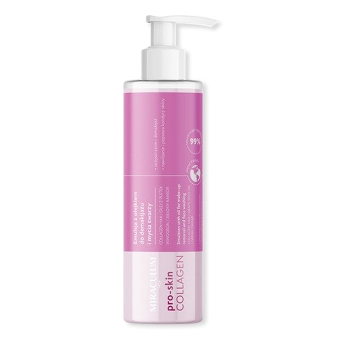 Miraculum Collagen Pro-Skin Emulsja z olejkiem do demakijażu i mycia twarzy 200ml