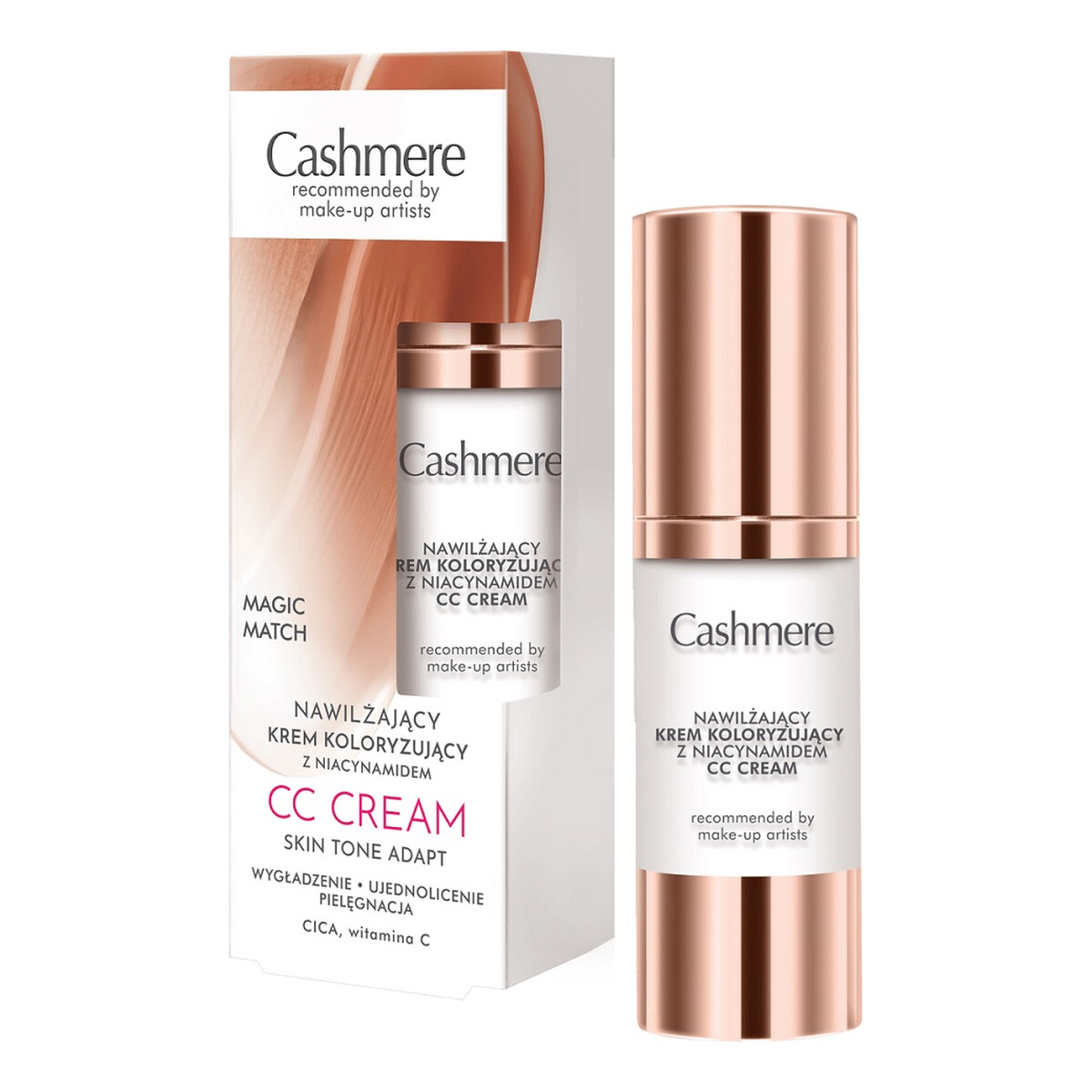 Cashmere CC Cream nawilżający Krem koloryzujący z niacynamidem magic match 30ml