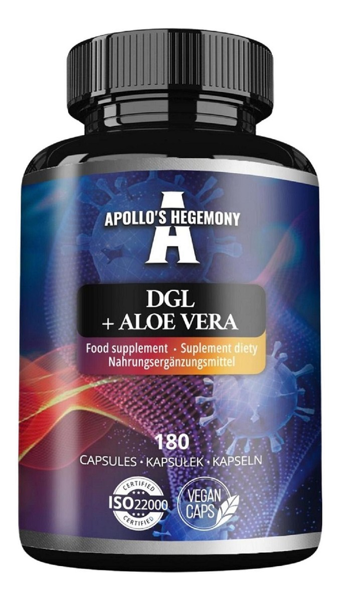 DGL + Aloe Vera suplement diety 180 Kapsułek