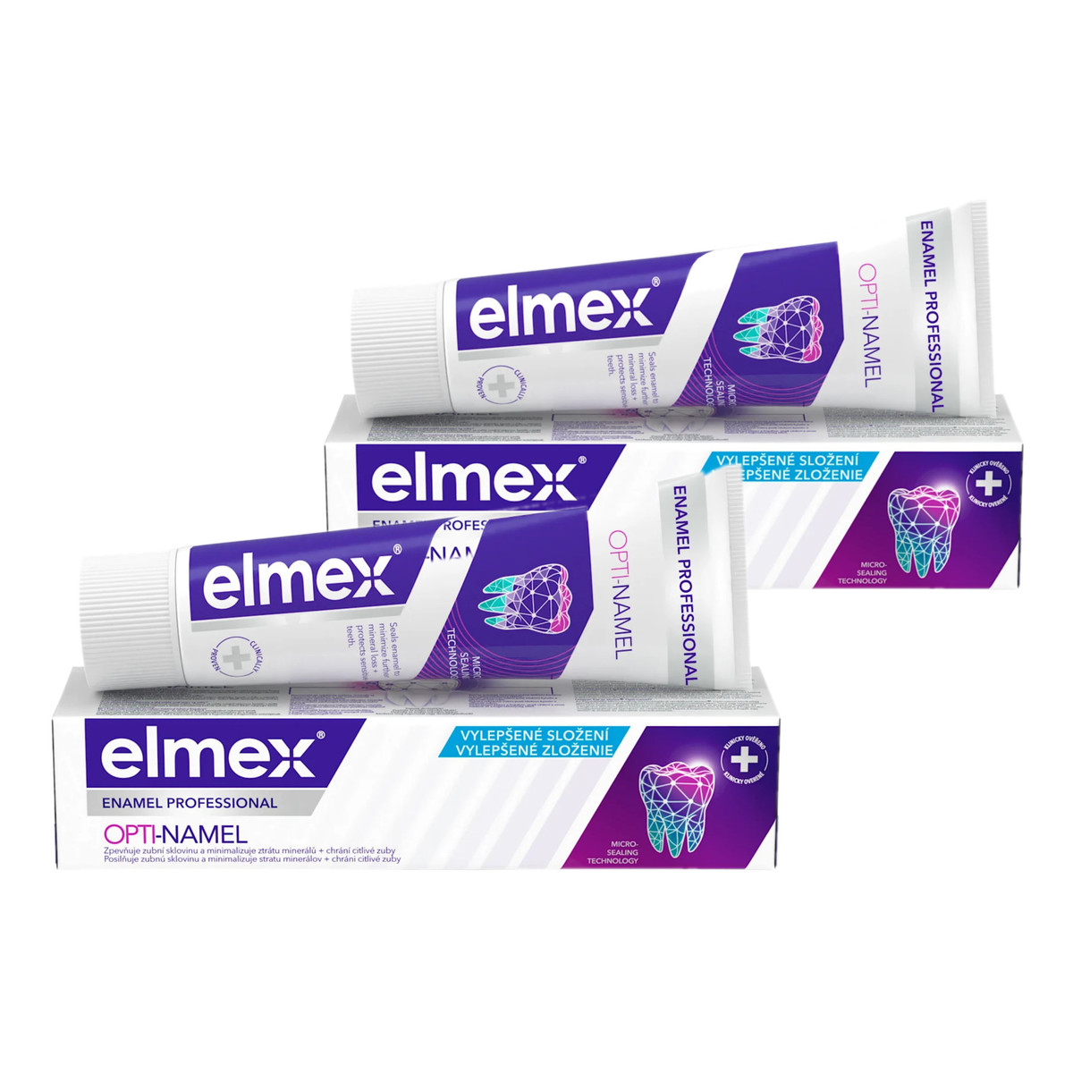 elmex Profesjonalna Ochrona Szkliwa Pasta do zębów wzmacniająca szkliwo 2x75ml