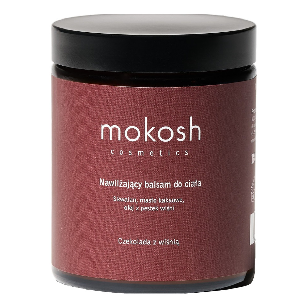 Mokosh Nawilżający Balsam do ciała czekolada z wiśnią 180ml
