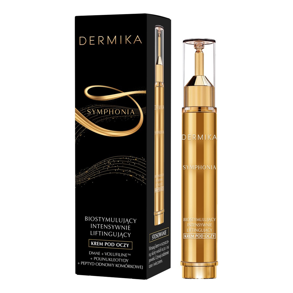 Dermika Symphonia biostymulujący krem intensywnie liftingujący pod oczy 15ml