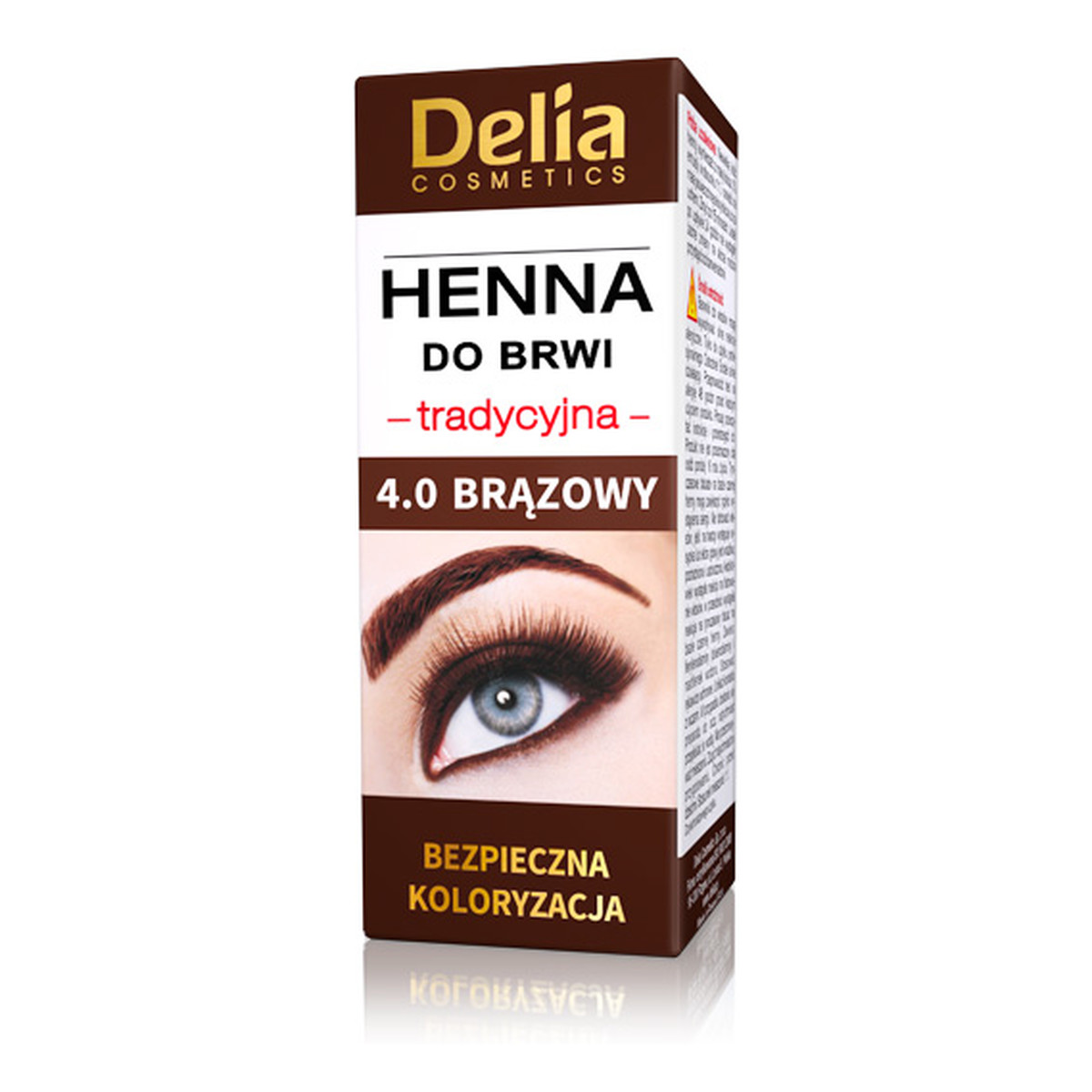 Delia Henna Henna Tradycyjna Do Brwi 4.0 (Brązowa)