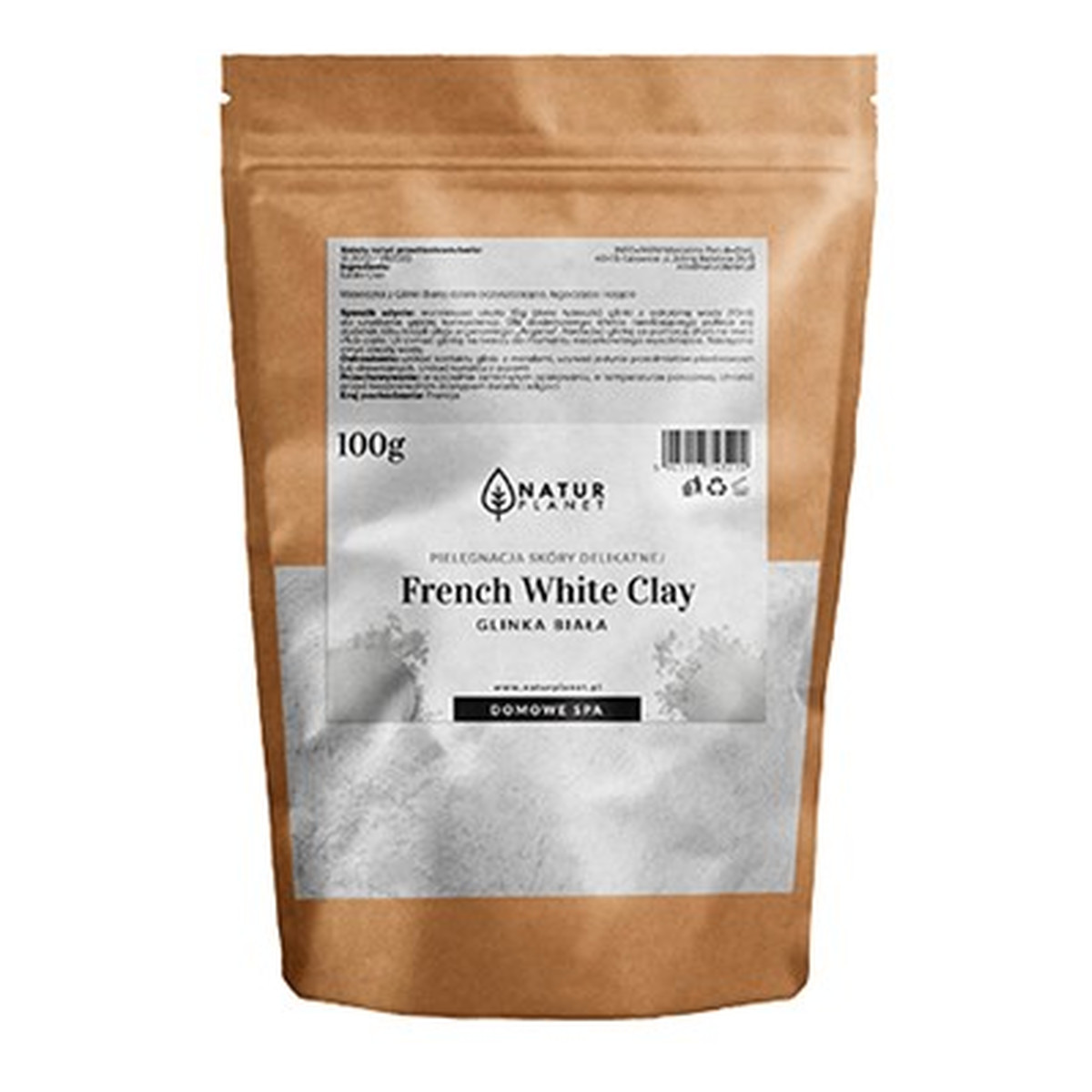 Natur Planet GLINKA ORYGINALNA FRANCUSKA Biała 100g