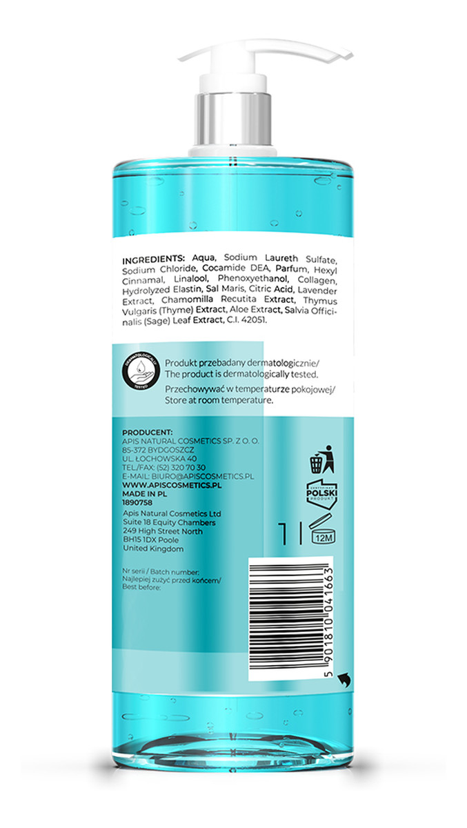 Płyn Do Kąpieli i Pod Prysznic Minerały Z Morza Martwego 2x1L