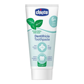 Chicco_toothpaste pasta do zębów z fluorem 1450ppm o smaku miętowym 6l+