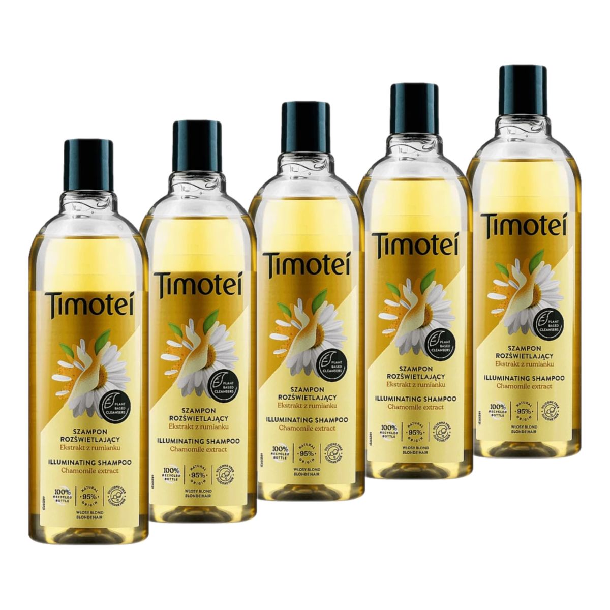 Timotei Golden Highlights Szampon rozświetlający Złote Refleksy 5x400ml