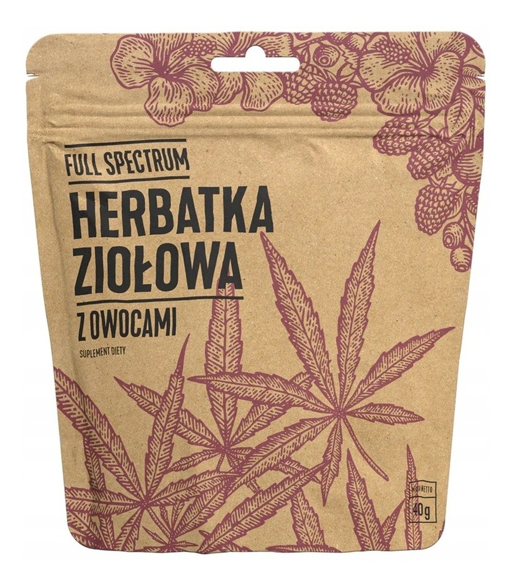 Herbatka konopna z owocami suplement diety