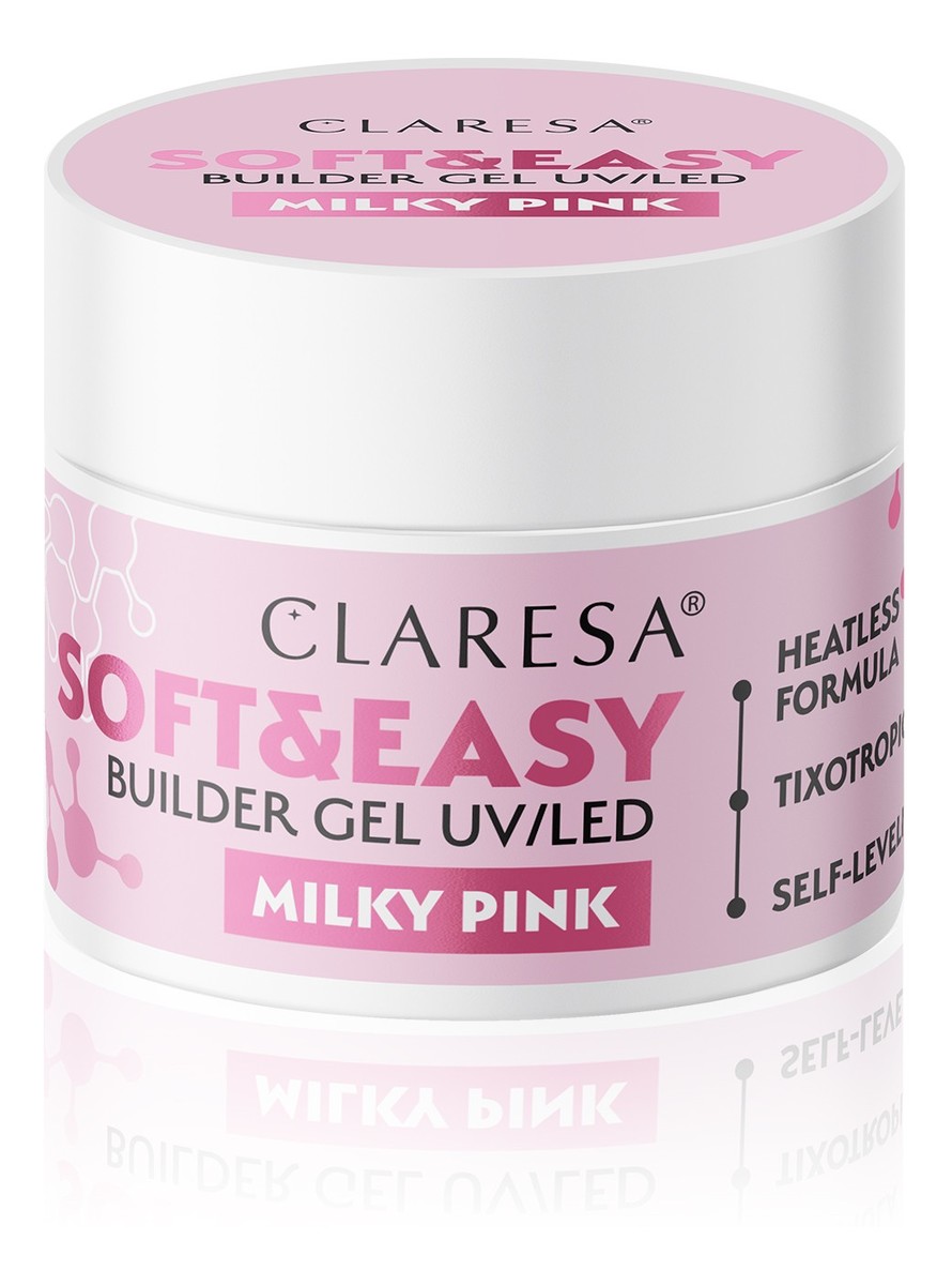 Żel budujący do paznokci soft&easy builder-milky pink