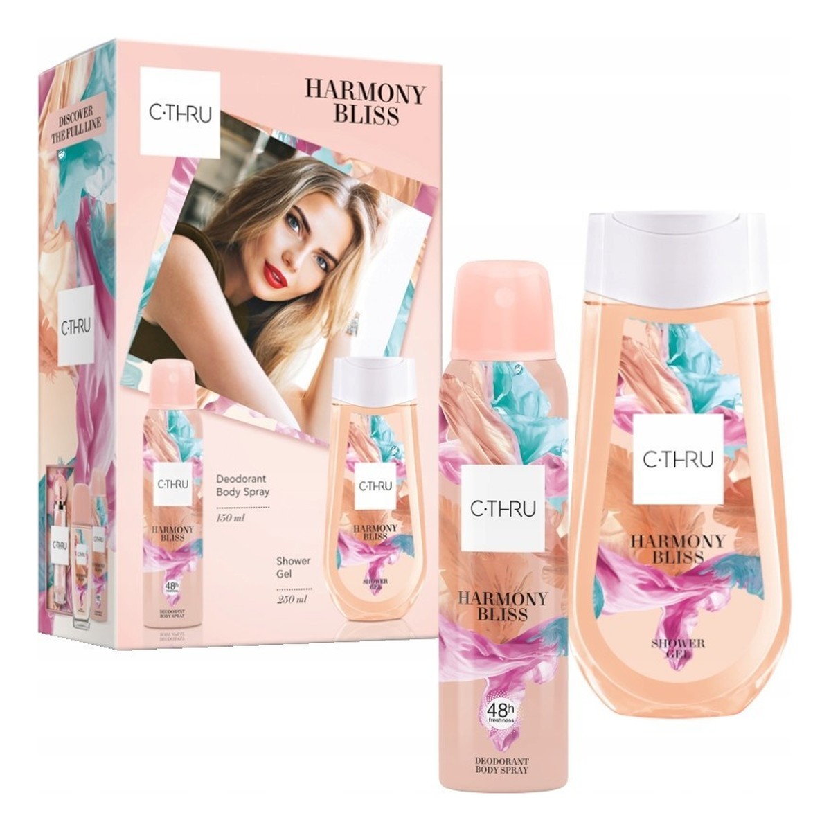 C-Thru Harmony Bliss Zestaw prezentowy Dezodorant spray 150ml + Żel pod prysznic 250ml