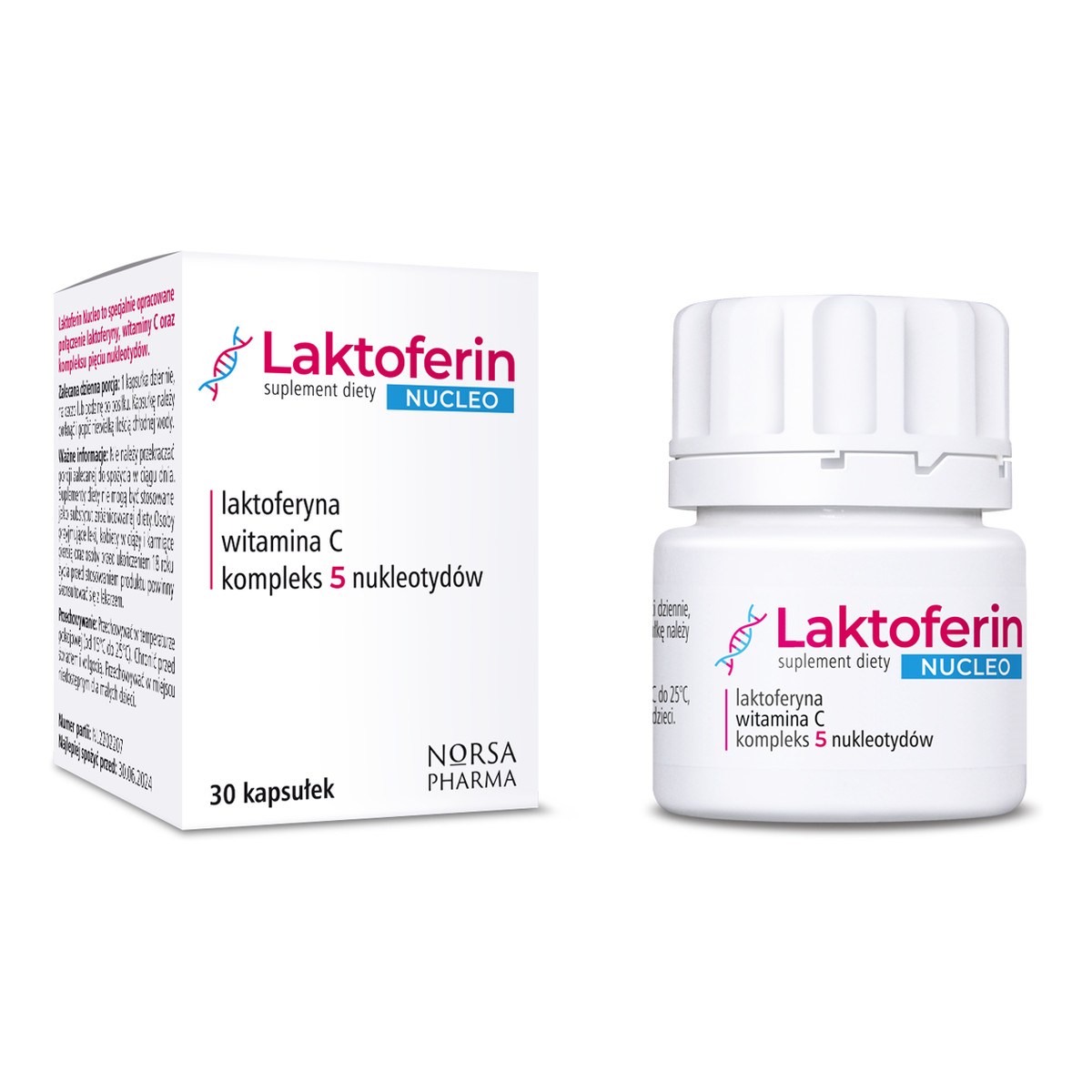 Norsa Pharma Laktoferin Nucleo suplement diety 30 kapsułek