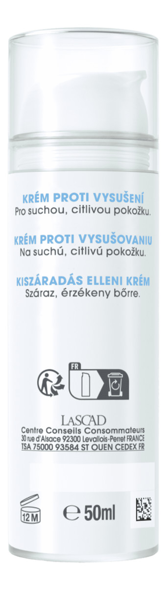 Krem nawilżający do twarzy przeciw przesuszeniom Kwas hialuronowy + Skwalan