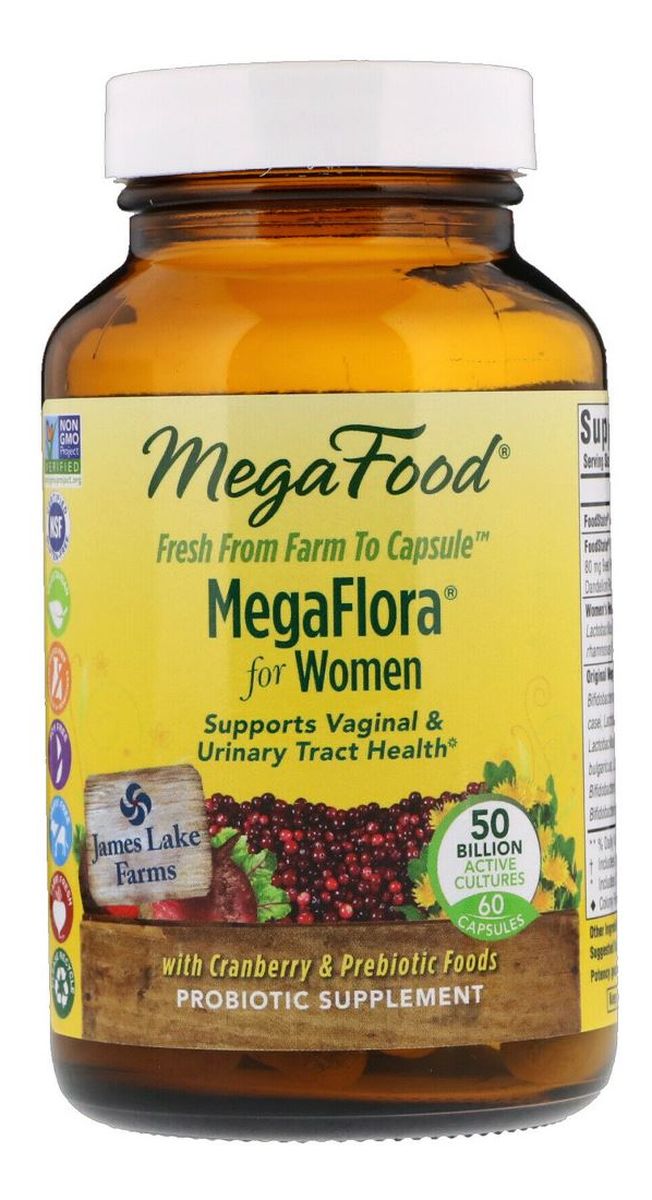 Megaflora for women 16 szczepów bakterii dla kobiet suplement diety 60 tabletek