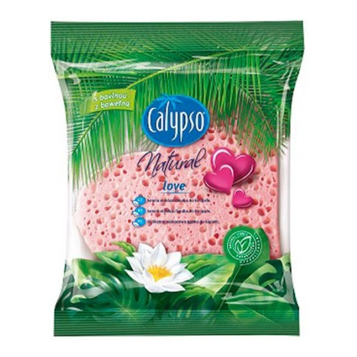 Calypso Natural Love Delikatna Gąbka Celulozowa Do Pielęgnacji Ciała