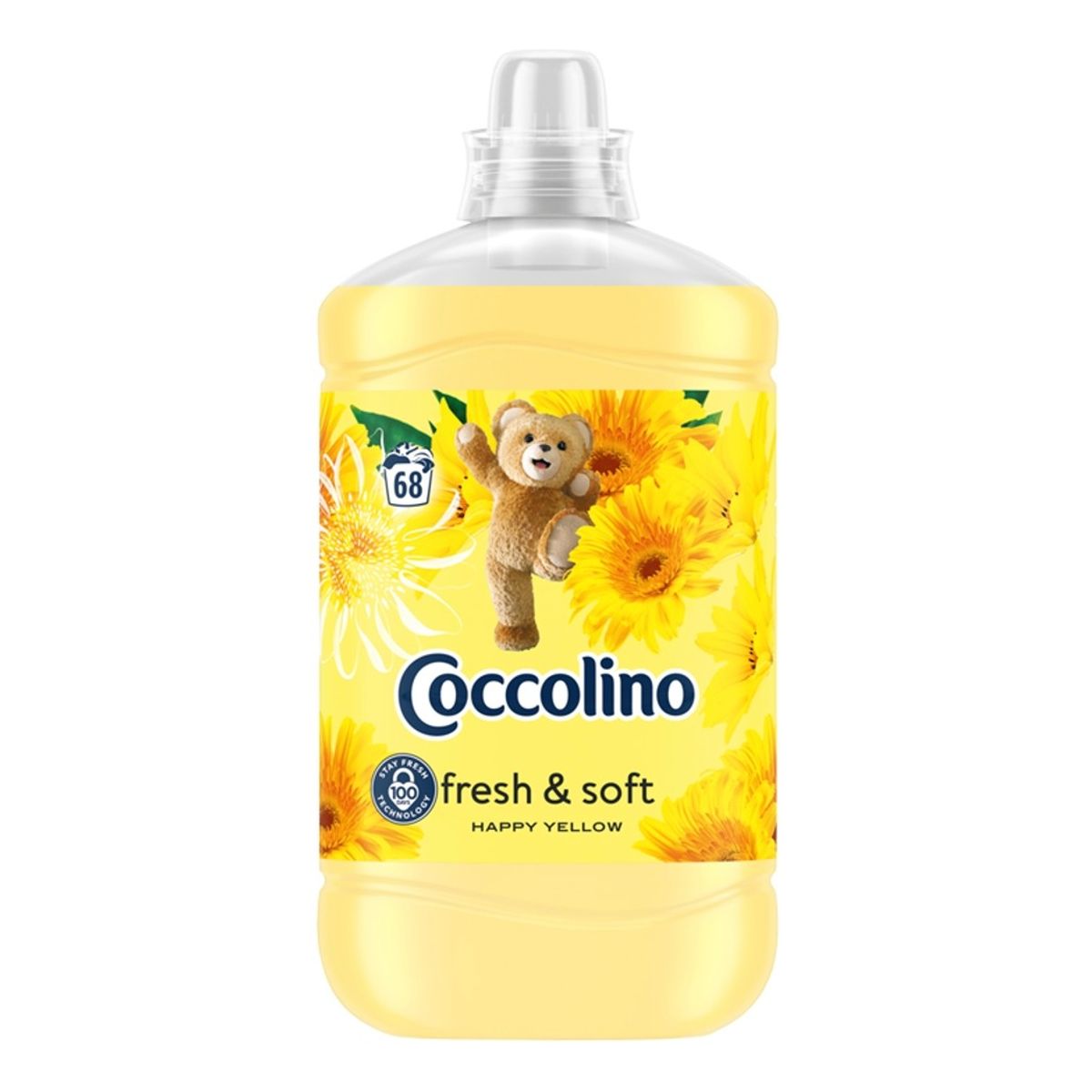 Coccolino Fresh & Soft Płyn do płukania tkanin Happy Yellow 68 prań 1700ml