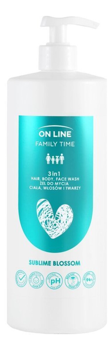Żel 3w1 do mycia ciała, włosów i twarzy