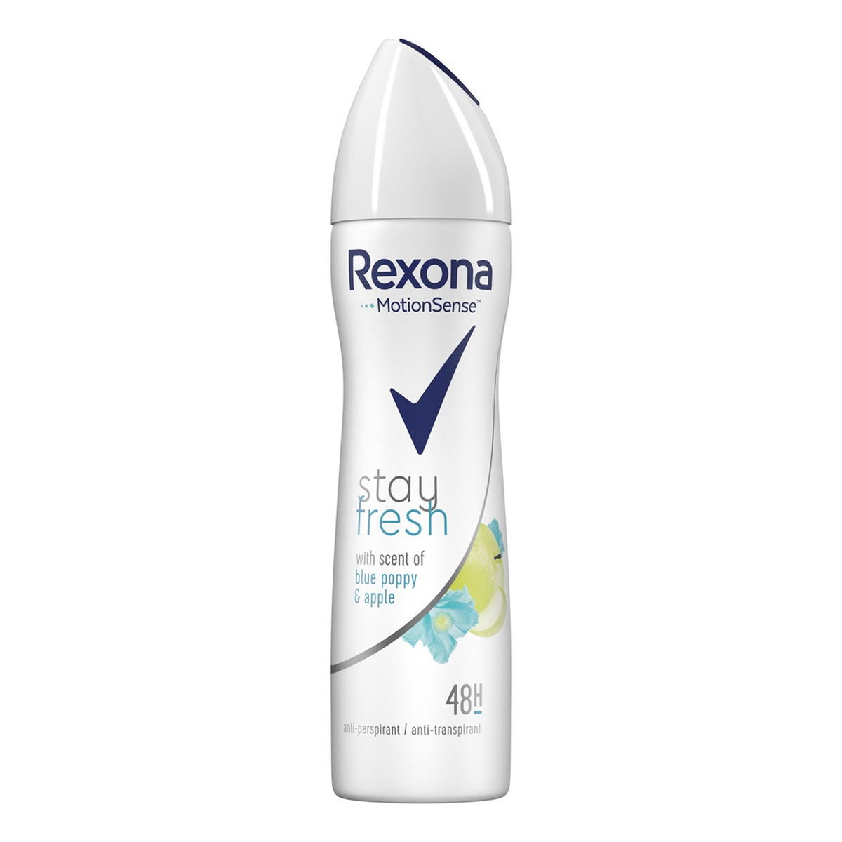 Rexona Stay Blue Poppy&Apple Antyperspirant w sprayu dla kobiet 48h 150ml