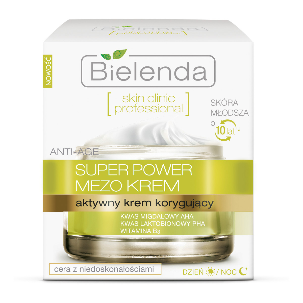 Bielenda Skin Clinic Professional MEZO Terapia Korygująca Aktywny Krem Korygujący Anti-Age Na Dzień i Na Noc 50ml