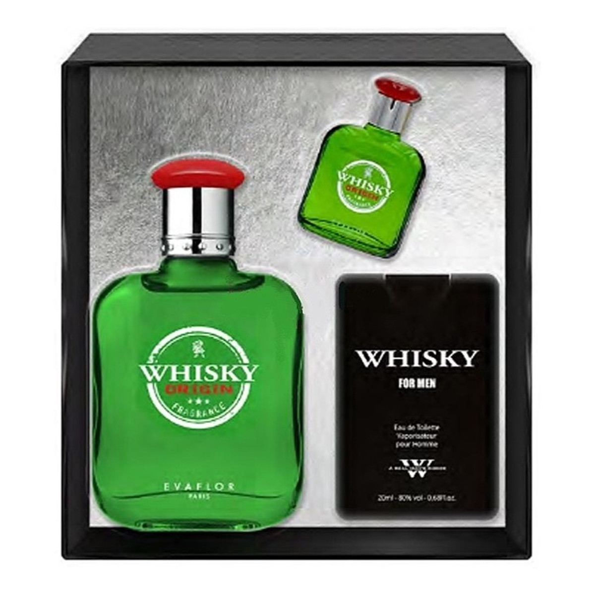 Evaflor Whisky Origin Zestaw woda toaletowa spray 100ml + woda toaletowa spray 20ml + woda toaletowa spray 10ml