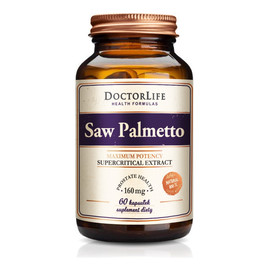 Saw palmetto ekstrakt z owoców palmy sabałowej 160mg suplement diety 60 kapsułek