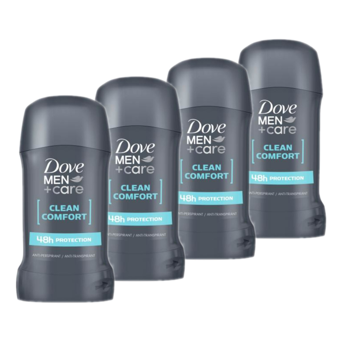 Dove Men+Care Clean Comfort 48h Antyperspirant sztyft męski 4x50ml