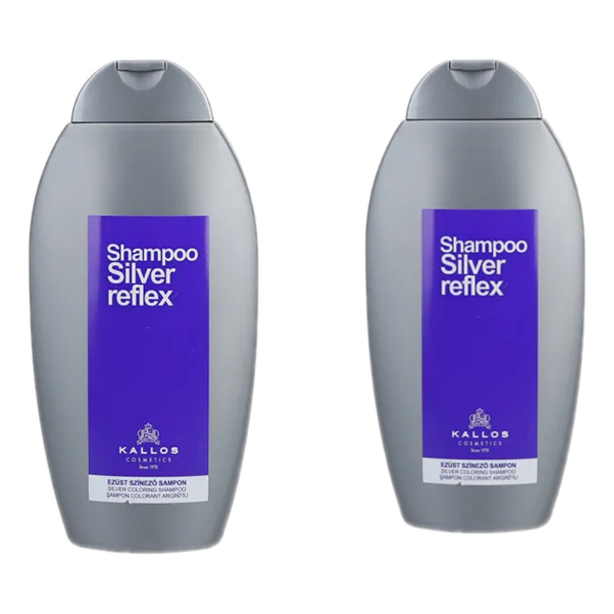 Kallos Silver Reflex Szampon Neutralizujący Żółte Odcienie 2x350ml