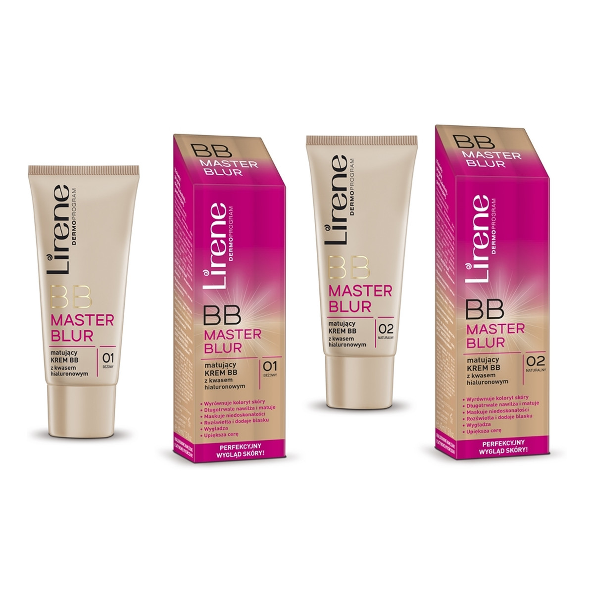 Lirene Master Blur BB Matujący Krem Z Kwasem Hialuronowym BB 40ml