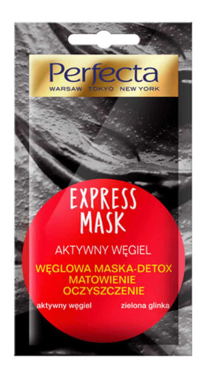 AKTYWNY WĘGIEL węglowa MASKA-DETOX Matowienie Oczyszczenie