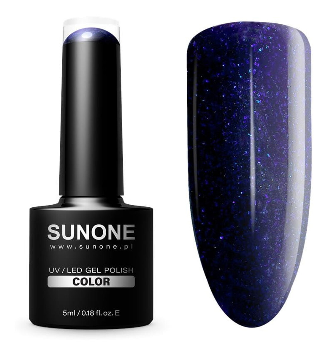 Brokatowy lakier do paznokci hybrydowy