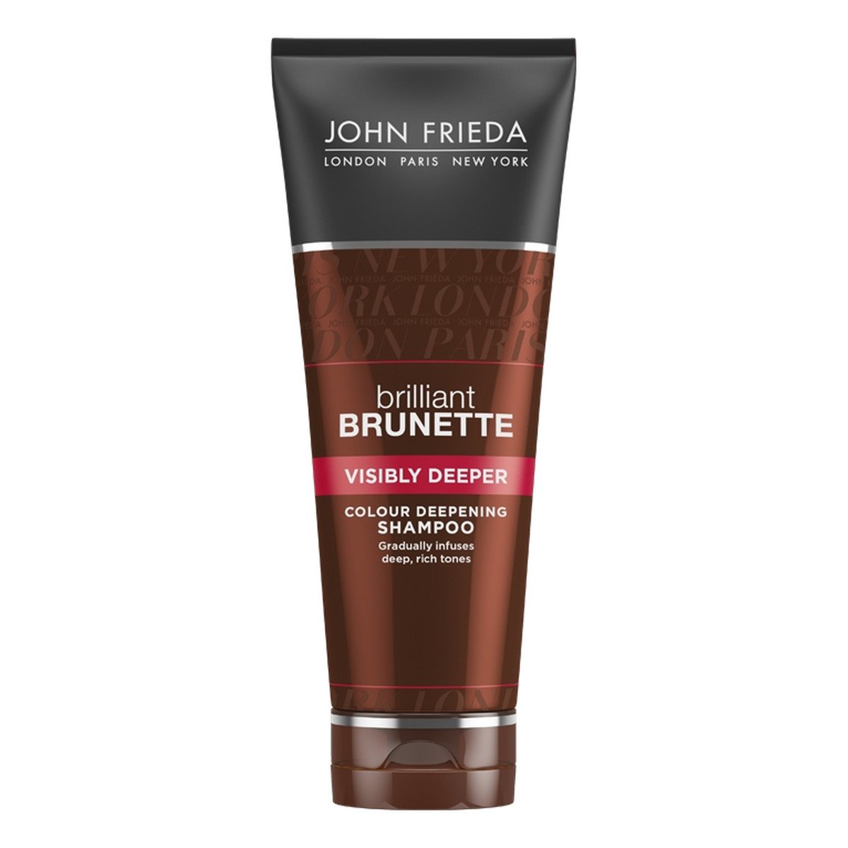 John Frieda Brilliant Brunette Visibly Deeper Szampon nawilżający do brązowych włosów 250ml