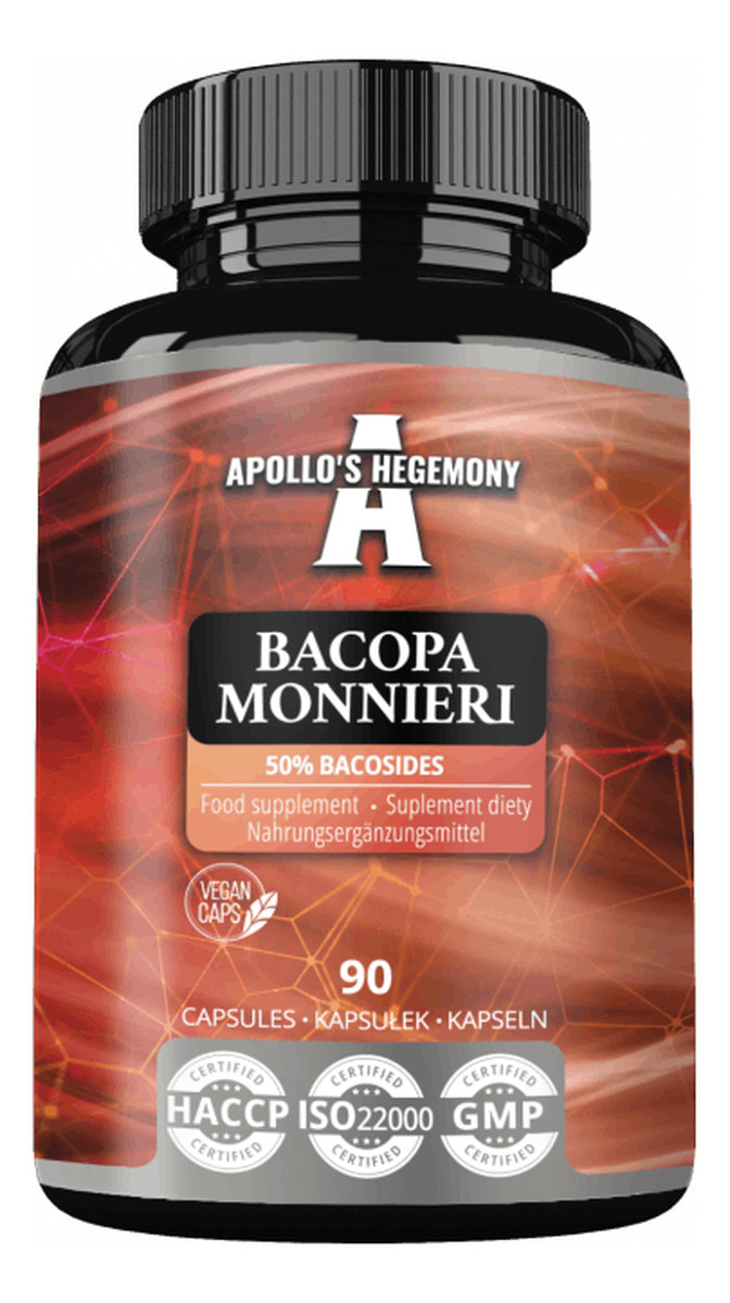 Bacopa Monnieri suplement diety 90 kapsułek