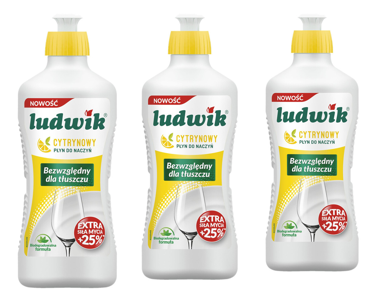 Płyn do mycia naczyń Cytrynowy 3x900g