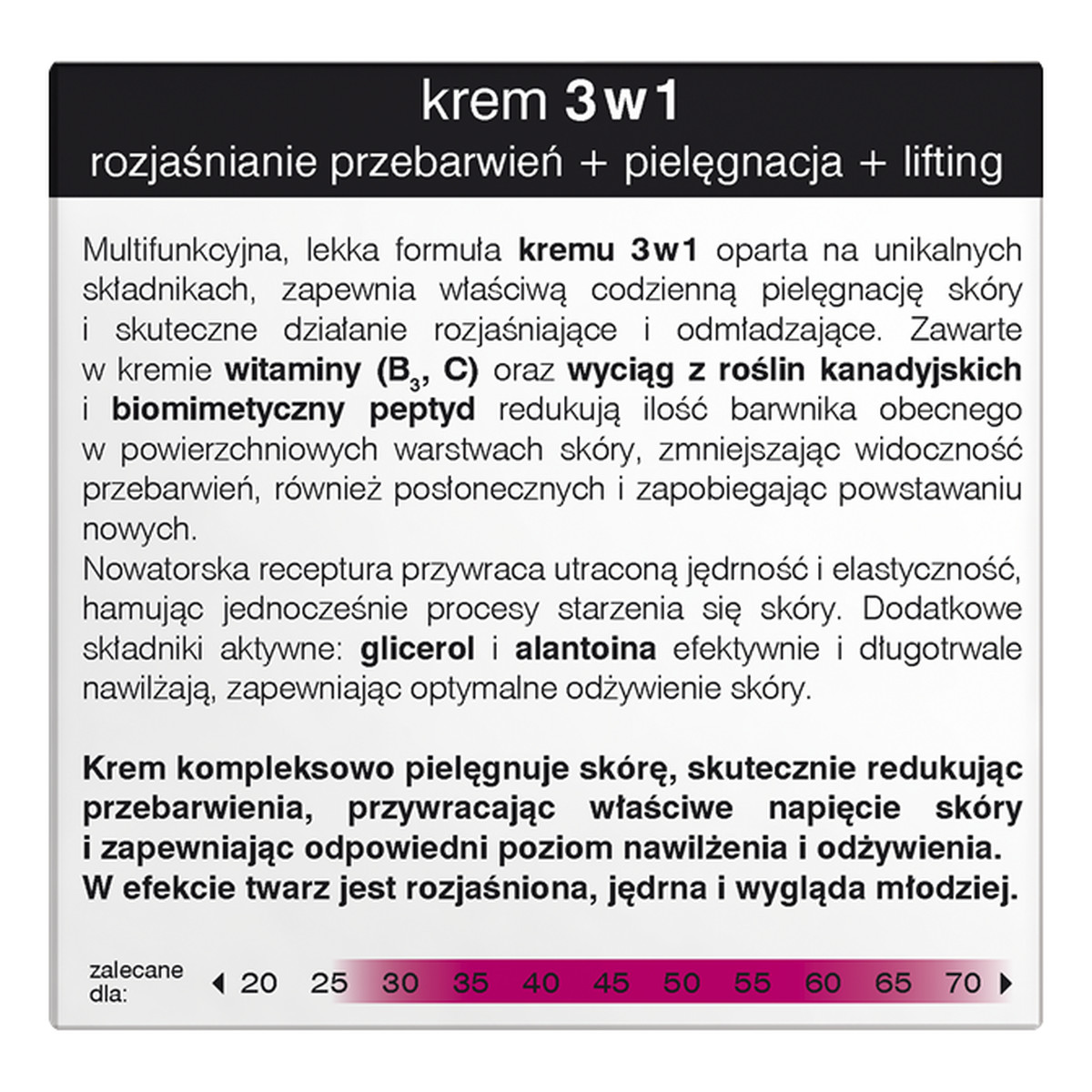 Lirene Wybielanie Krem 3 w 1 Na Dzień i Noc SPF25 50ml
