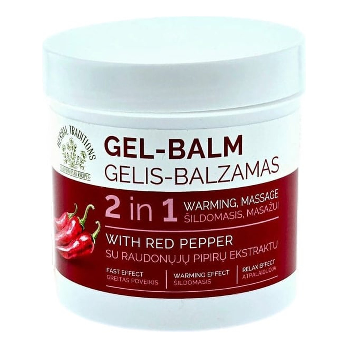 Herbal Traditions Żel-balsam 2 w 1 z papryką czerwoną 250ml