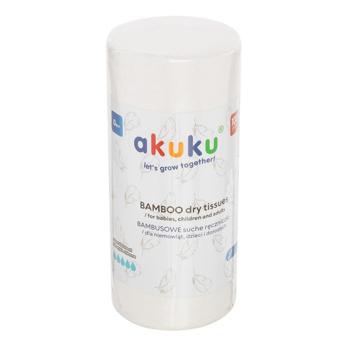 Akuku Jednorazowe chusteczki bambusowe dla dzieci i niemowląt
