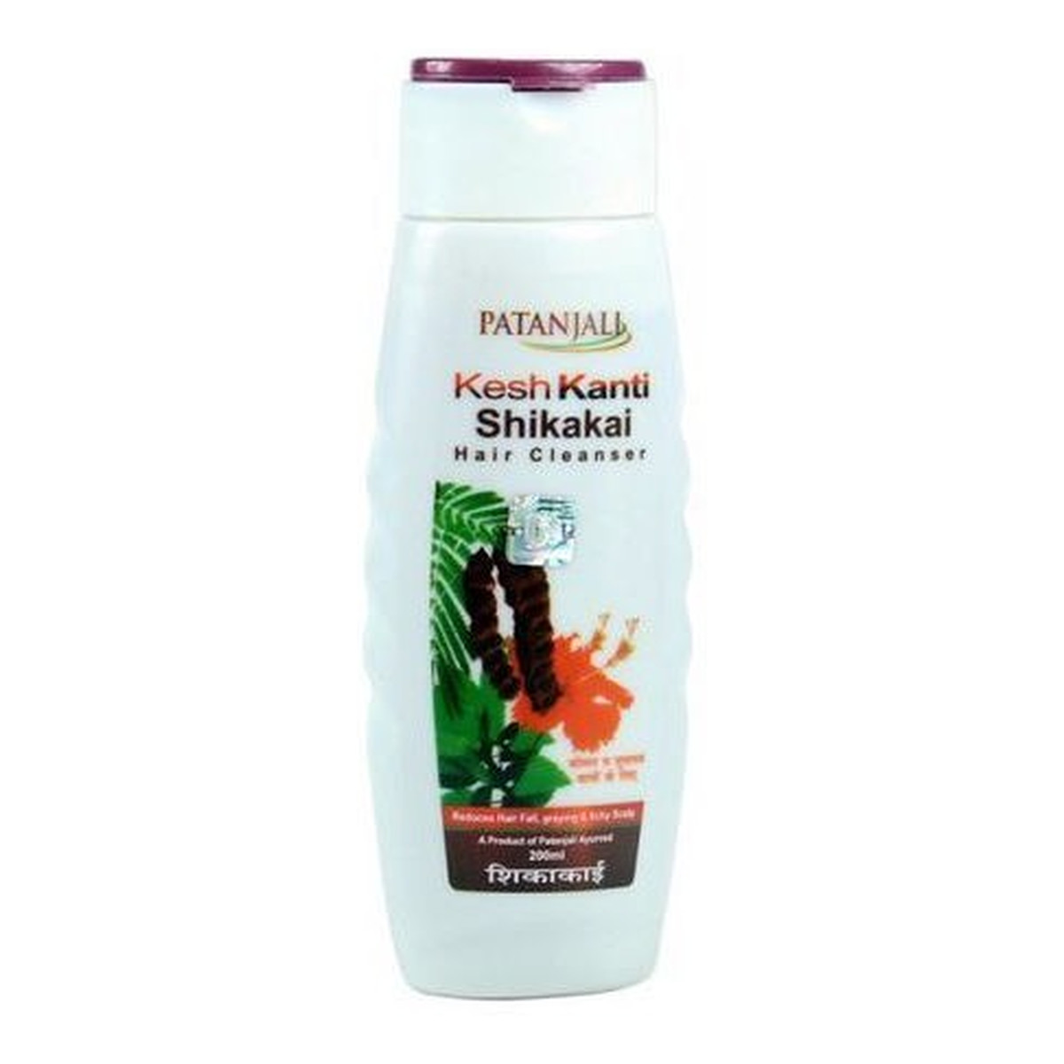 Patanjali Ajurwedyjski szampon shikakai patanjali - włosy osłabione, wypadające i siwiejące 200ml