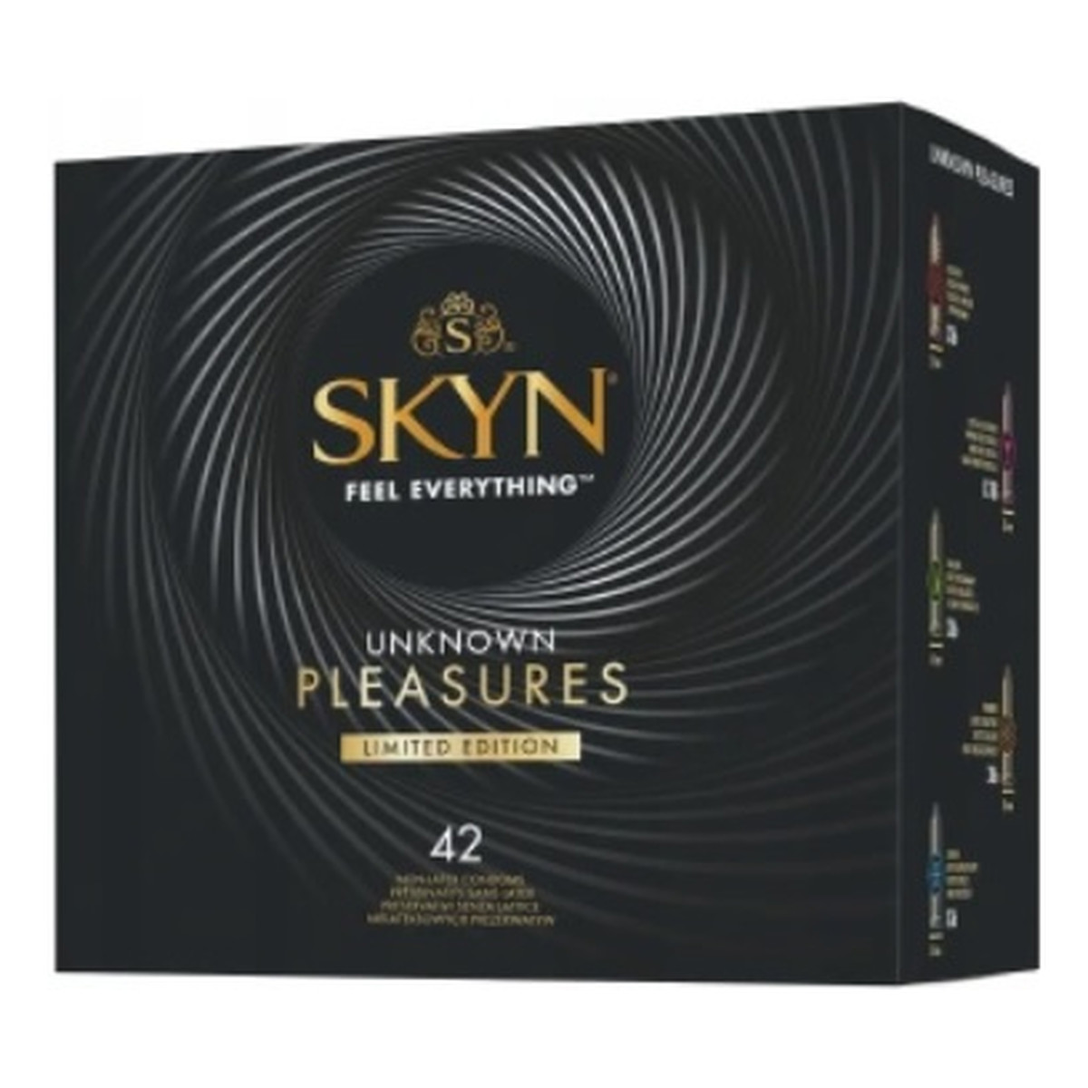 Unimil Skyn unknown pleasures limited edition nielateksowe prezerwatywy mix 42szt.