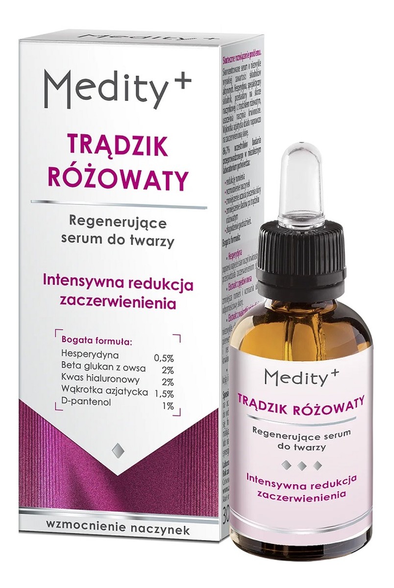 Trądzik różowaty regenerujące serum do twarzy