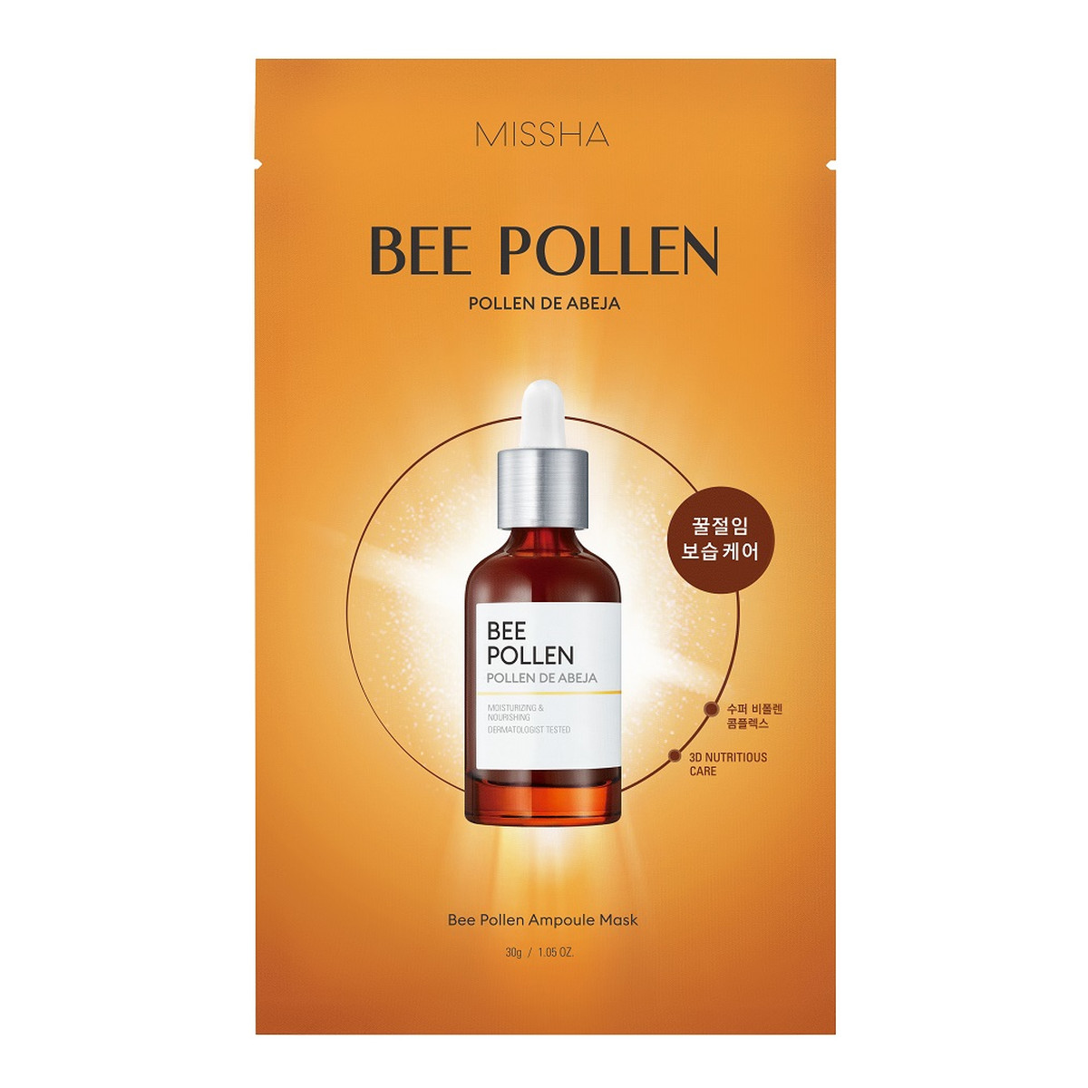 Missha Bee pollen ampoule mask odżywcza maska w płachcie 30g