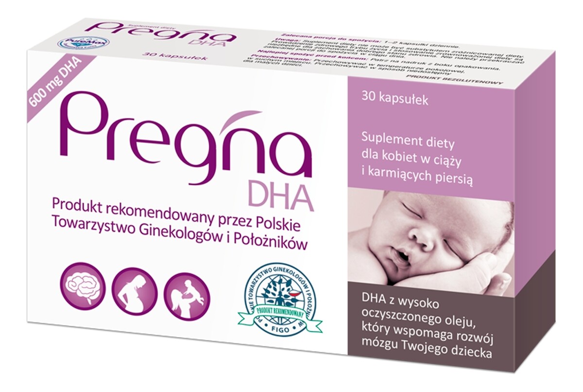 Dha suplement diety dla kobiet w ciąży i karmiących piersią 30 kapsułek
