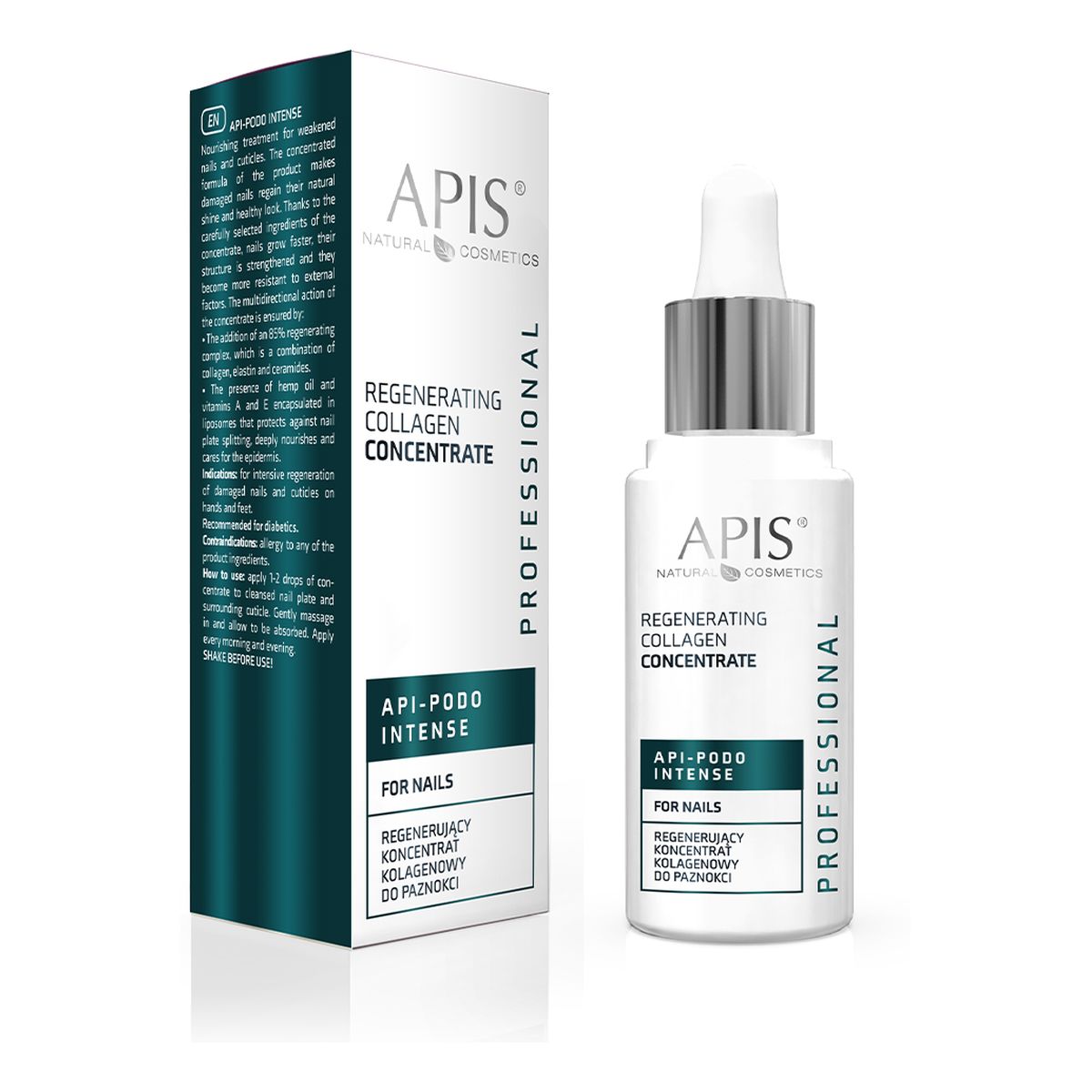 Apis Api-Podo Intense Regenerujący koncentrat kolagenowy do paznokci 30ml